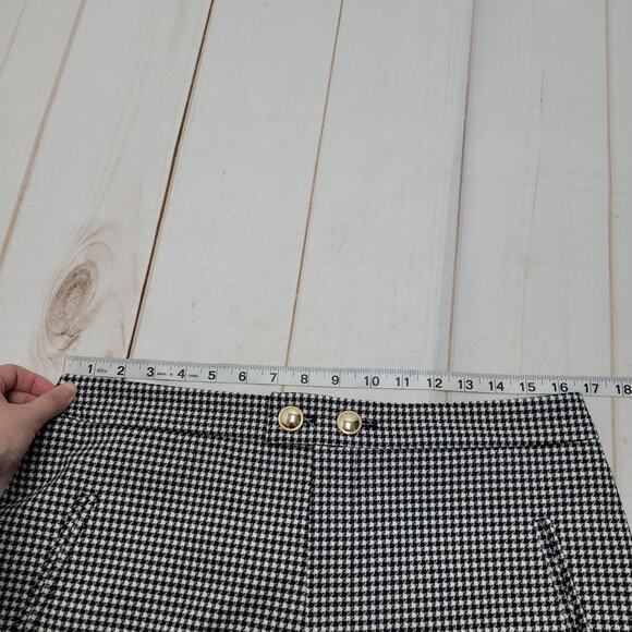 Maeve Anthropologie tailored Culotte shorts houndstooth crop slacks academia - Picture 5 of 8